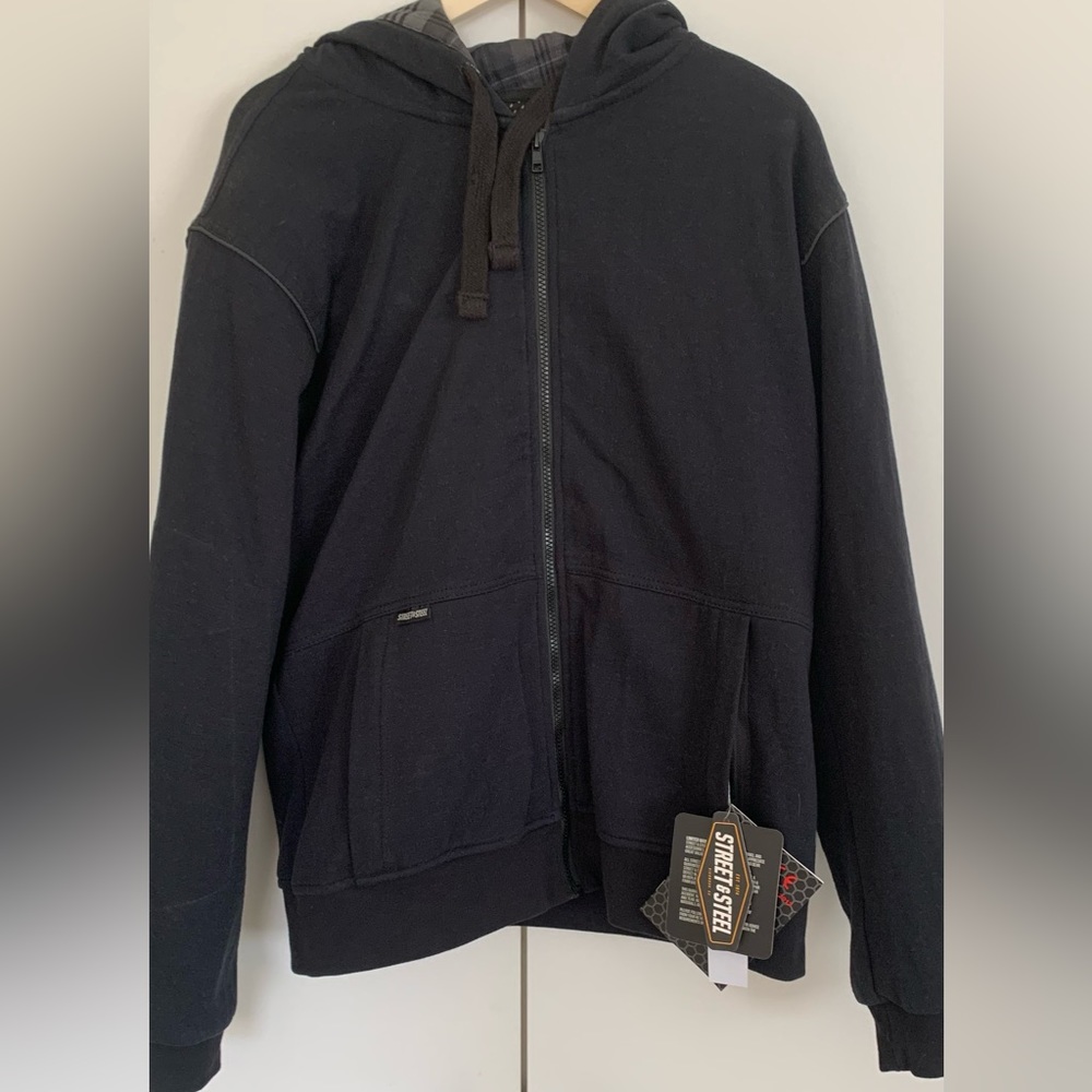 New Men’s Motorcycle Hoody Jacket M